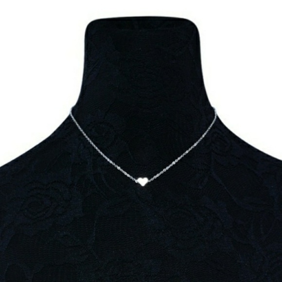 New Silver Heart Necklace - Picture 3 of 3